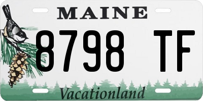 ME license plate 8798TF