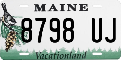 ME license plate 8798UJ