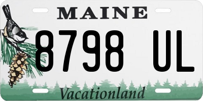 ME license plate 8798UL