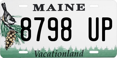 ME license plate 8798UP