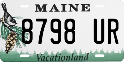 ME license plate 8798UR