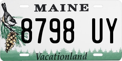 ME license plate 8798UY