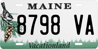 ME license plate 8798VA