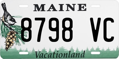 ME license plate 8798VC