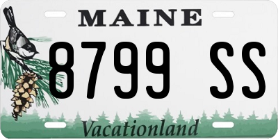 ME license plate 8799SS