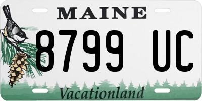 ME license plate 8799UC