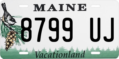 ME license plate 8799UJ