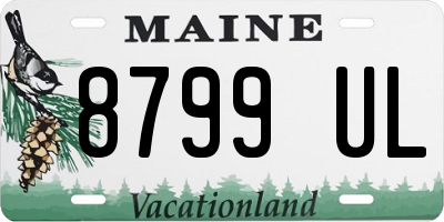 ME license plate 8799UL