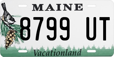 ME license plate 8799UT