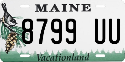 ME license plate 8799UU