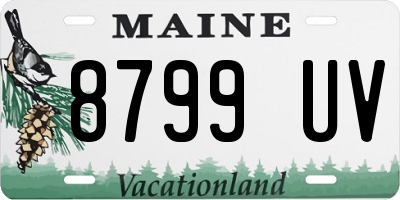 ME license plate 8799UV