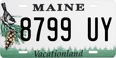 ME license plate 8799UY