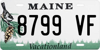 ME license plate 8799VF