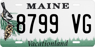 ME license plate 8799VG