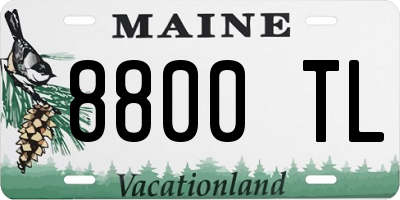 ME license plate 8800TL