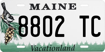 ME license plate 8802TC