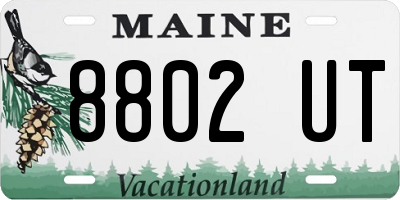 ME license plate 8802UT