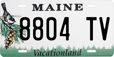 ME license plate 8804TV