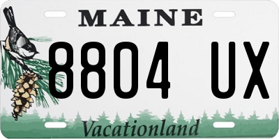 ME license plate 8804UX