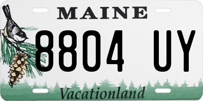 ME license plate 8804UY