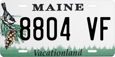 ME license plate 8804VF