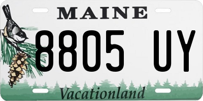 ME license plate 8805UY