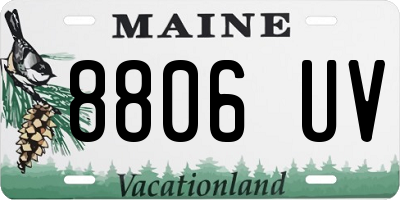 ME license plate 8806UV