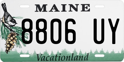 ME license plate 8806UY