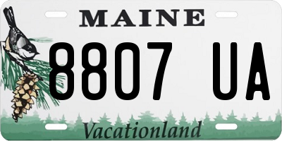 ME license plate 8807UA
