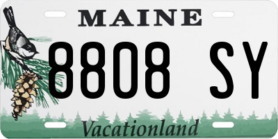 ME license plate 8808SY