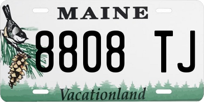 ME license plate 8808TJ