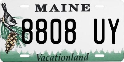 ME license plate 8808UY