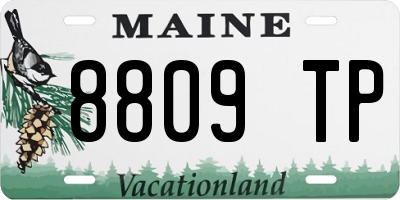 ME license plate 8809TP