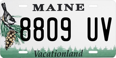 ME license plate 8809UV