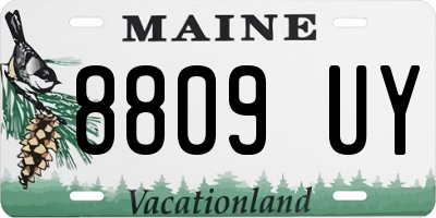 ME license plate 8809UY