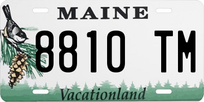 ME license plate 8810TM