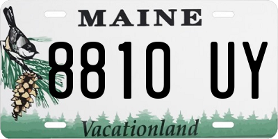 ME license plate 8810UY