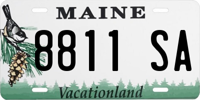 ME license plate 8811SA