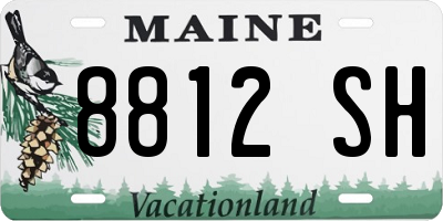 ME license plate 8812SH
