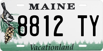 ME license plate 8812TY