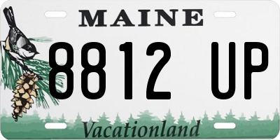 ME license plate 8812UP