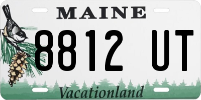 ME license plate 8812UT
