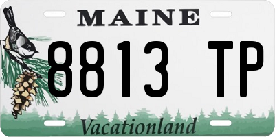 ME license plate 8813TP
