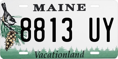 ME license plate 8813UY