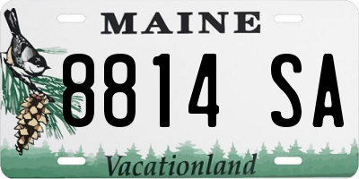 ME license plate 8814SA