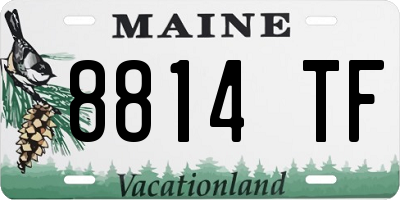 ME license plate 8814TF