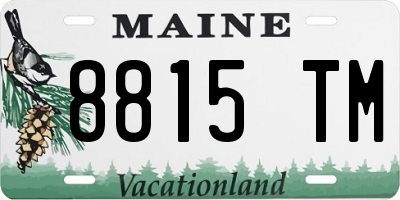 ME license plate 8815TM