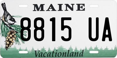 ME license plate 8815UA
