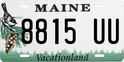 ME license plate 8815UU