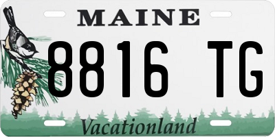 ME license plate 8816TG